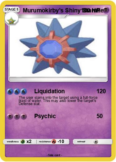 Pokemon Murumokirby's Shiny Starmie