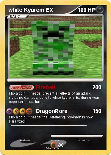 Pokemon white Kyurem EX