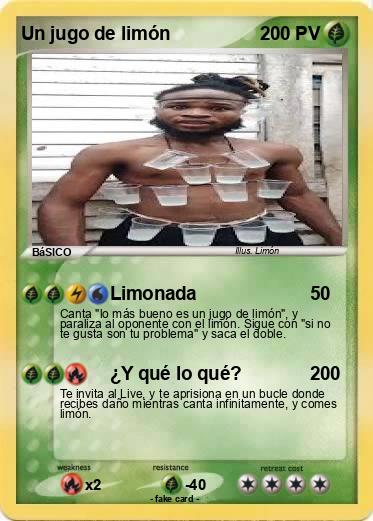 Pokemon Un jugo de limón