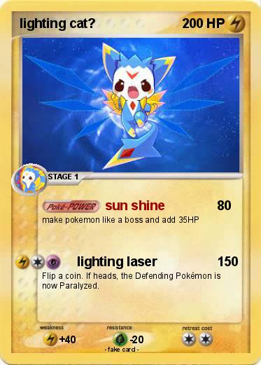 Pokemon lighting cat?