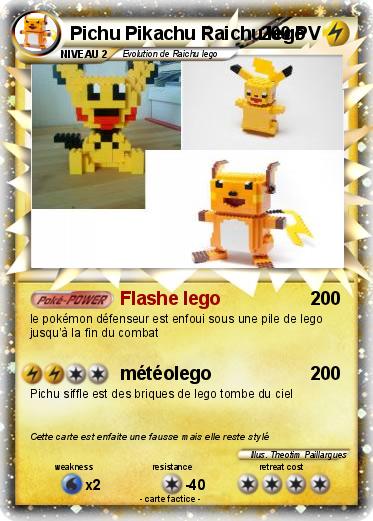 Pokemon Pichu Pikachu Raichu lego