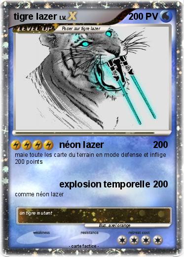Pokemon tigre lazer