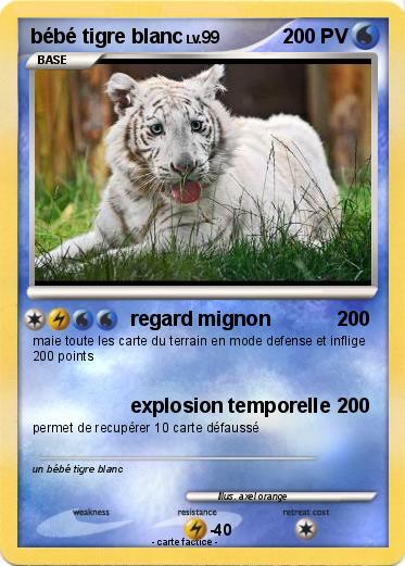 Pokemon bébé tigre blanc