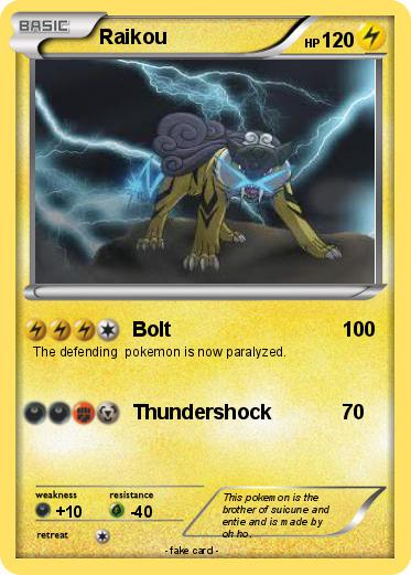 Pokemon Raikou