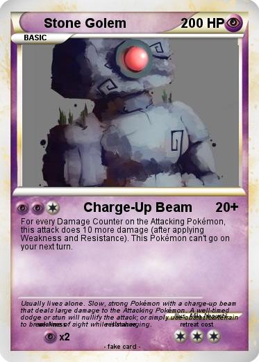 Pokemon Stone Golem