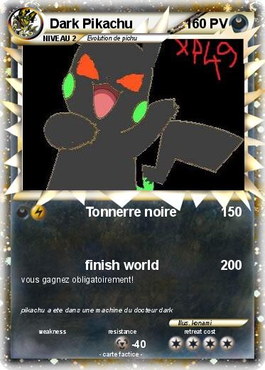 Pokemon Dark Pikachu