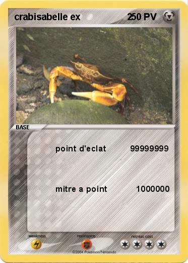 Pokemon crabisabelle ex                  2                   