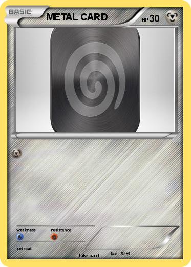Pokemon METAL CARD