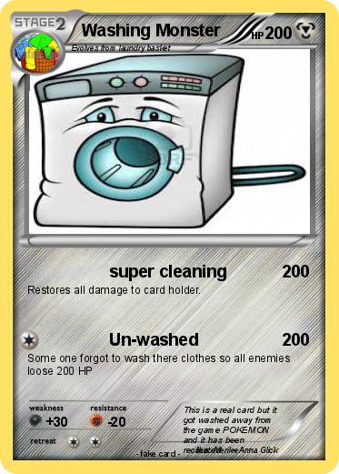 Pokemon Washing Monster