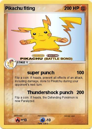 Pokemon Pikachu fiting