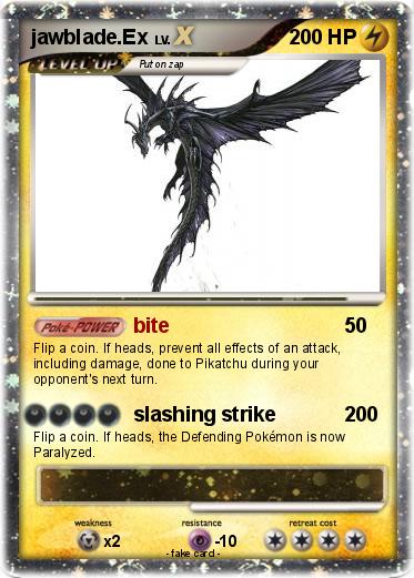 Pokemon jawblade.Ex
