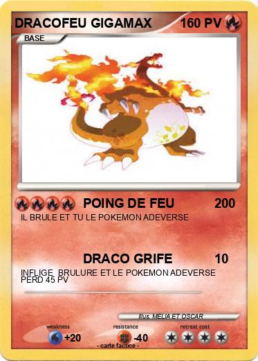 Pokemon DRACOFEU GIGAMAX