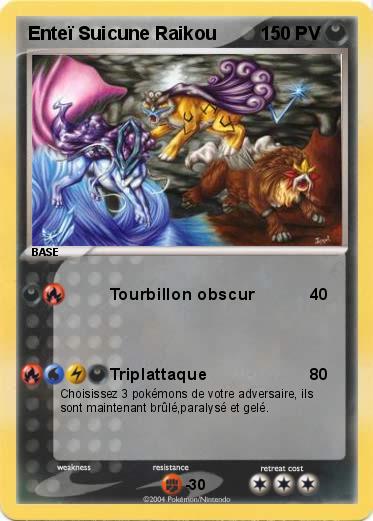 Pokemon Enteï Suicune Raikou
