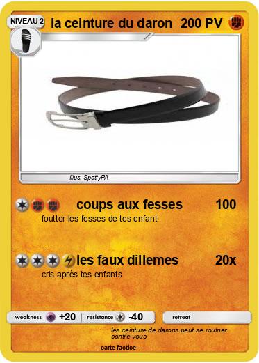 Pokemon la ceinture du daron