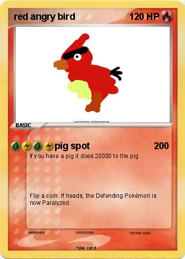 Pokemon red angry bird