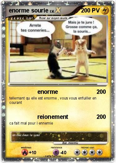 Pokemon enorme sourie