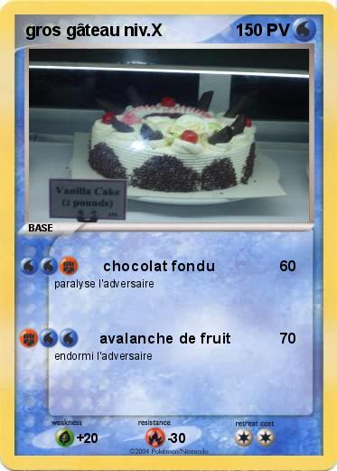 Pokemon gros gâteau niv.X