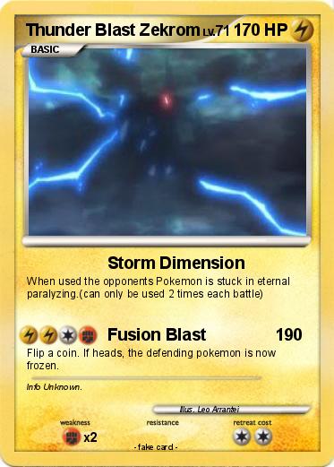 Pokemon Thunder Blast Zekrom