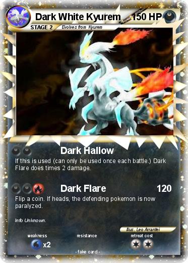 Pokemon Dark White Kyurem