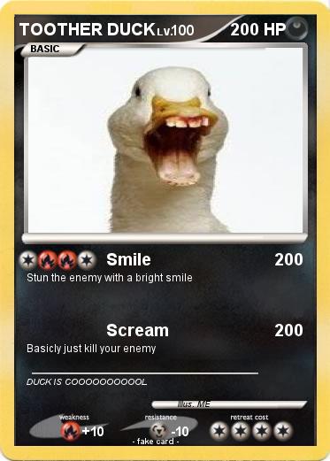 Pokemon TOOTHER DUCK