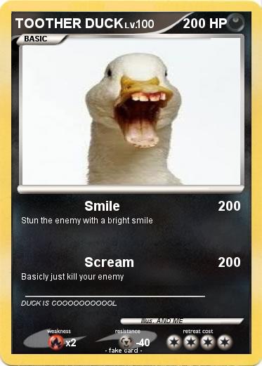 Pokemon TOOTHER DUCK