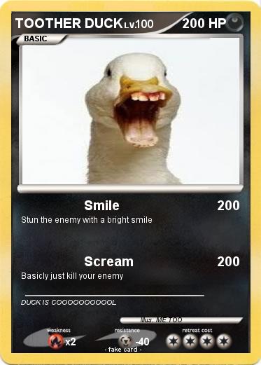 Pokemon TOOTHER DUCK