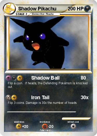 Pokemon Shadow Pikachu