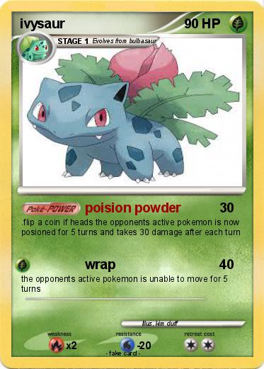 Pokemon ivysaur