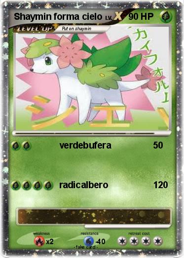 Pokemon Shaymin forma cielo