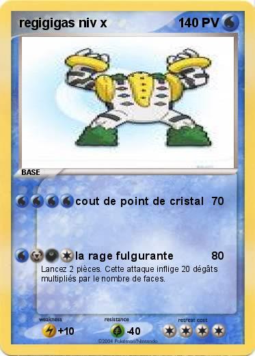 Pokemon regigigas niv x
