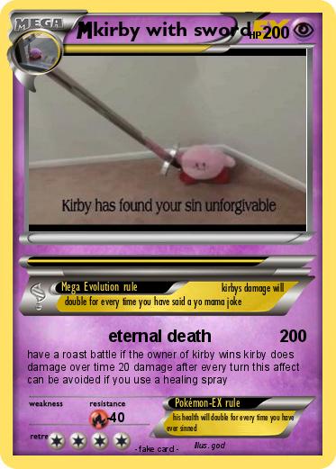 Pokemon kirby with sword