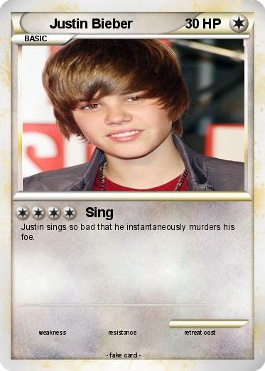 Pokemon Justin Bieber