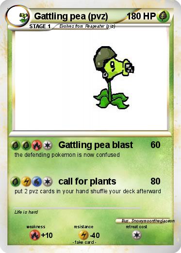 Pokemon Gattling pea (pvz)