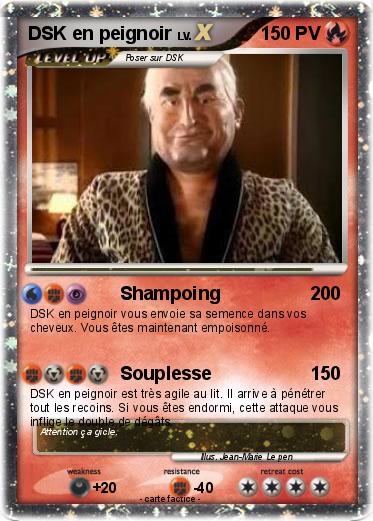 Pokemon DSK en peignoir