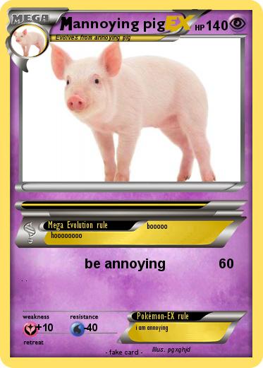 Pokemon annoying pig