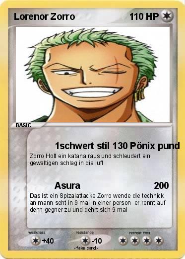 Pokemon Lorenor Zorro