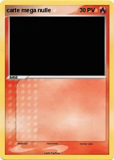 Pokemon carte mega nulle