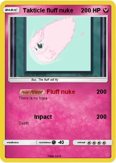 Pokemon Takticle fluff nuke