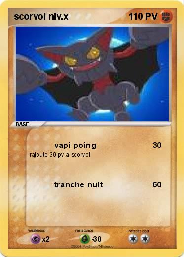Pokemon scorvol niv.x