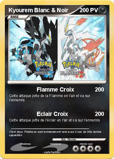 Pokemon Kyourem Blanc & Noir