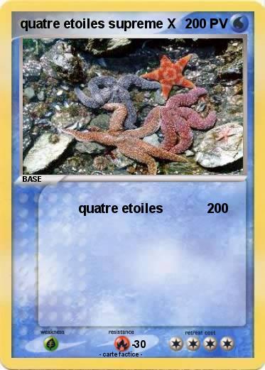 Pokemon quatre etoiles supreme X