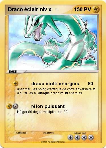 Pokemon Draco éclair niv x