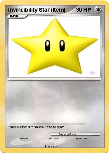 Pokemon Invincibility Star (Item)