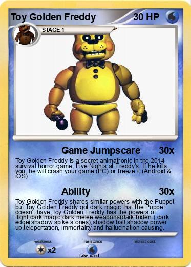 Pokemon Toy Golden Freddy