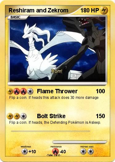 Pokemon Reshiram and Zekrom