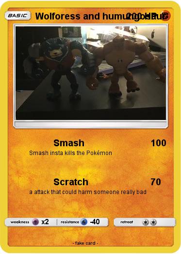 Pokemon Wolforess and humungosaur