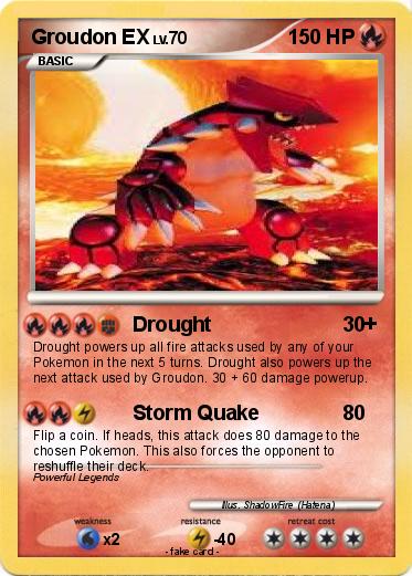 Pokemon Groudon EX