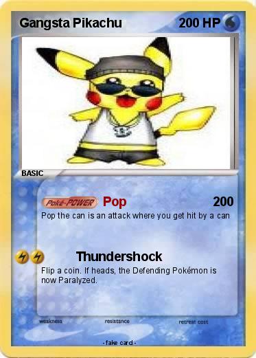 Pokemon Gangsta Pikachu