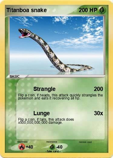 Pokemon Titanboa snake