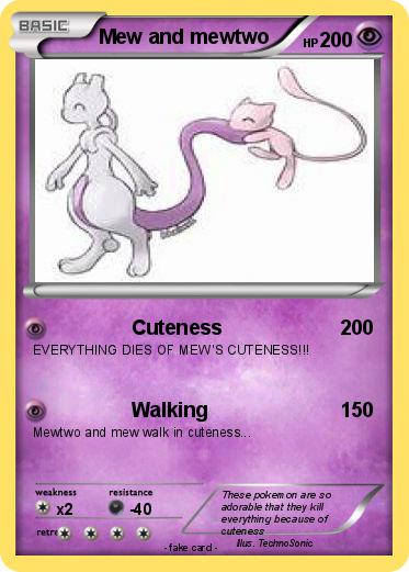 Pokemon Mew and mewtwo